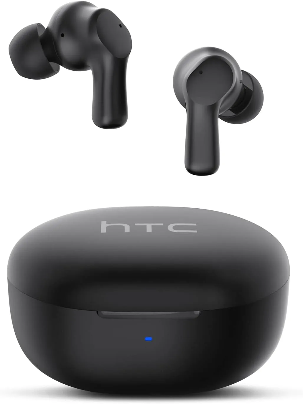 HTC True Wireless Earbuds 1 Bluetooth 5.3 Earphones, in-Ear Headphone ENC Noise Cancellation with Type C Charging Case, 40Hours Playtime/Built-in Mic/Touch Control