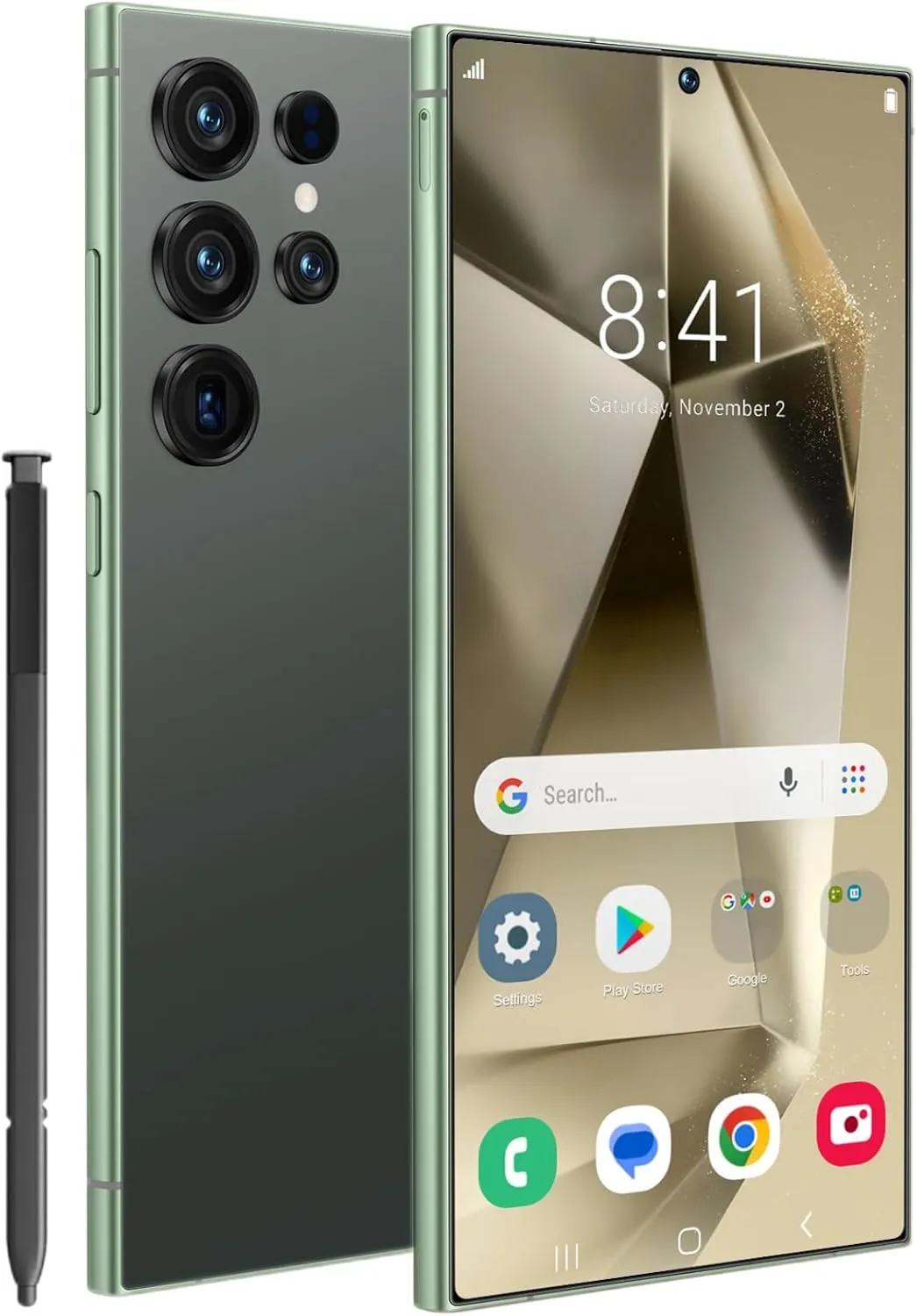 I25 Ultra Unlocked Phone,Android 14 12 512GB Smartphone,Built in Pen The Phone,Cell Phone Battery 7000mAh 6.99" HD Screen,Dual SIM/5G/Face ID/Fingerprint Lock/GPS (Green, 12 512G)