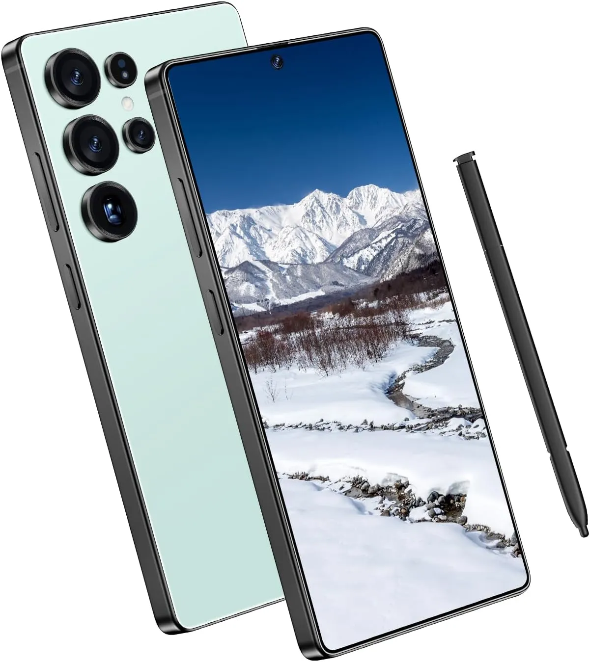 I25 Ultra Unlocked Smartphone 6.9" HD  Display 8 256GB Unlocked Phone,Snapdragon 8 Gen3 7000mAh Dual Speakers 5G Unlocked Phones,Face ID/Fingerprint Lock/GPS(Cyan)