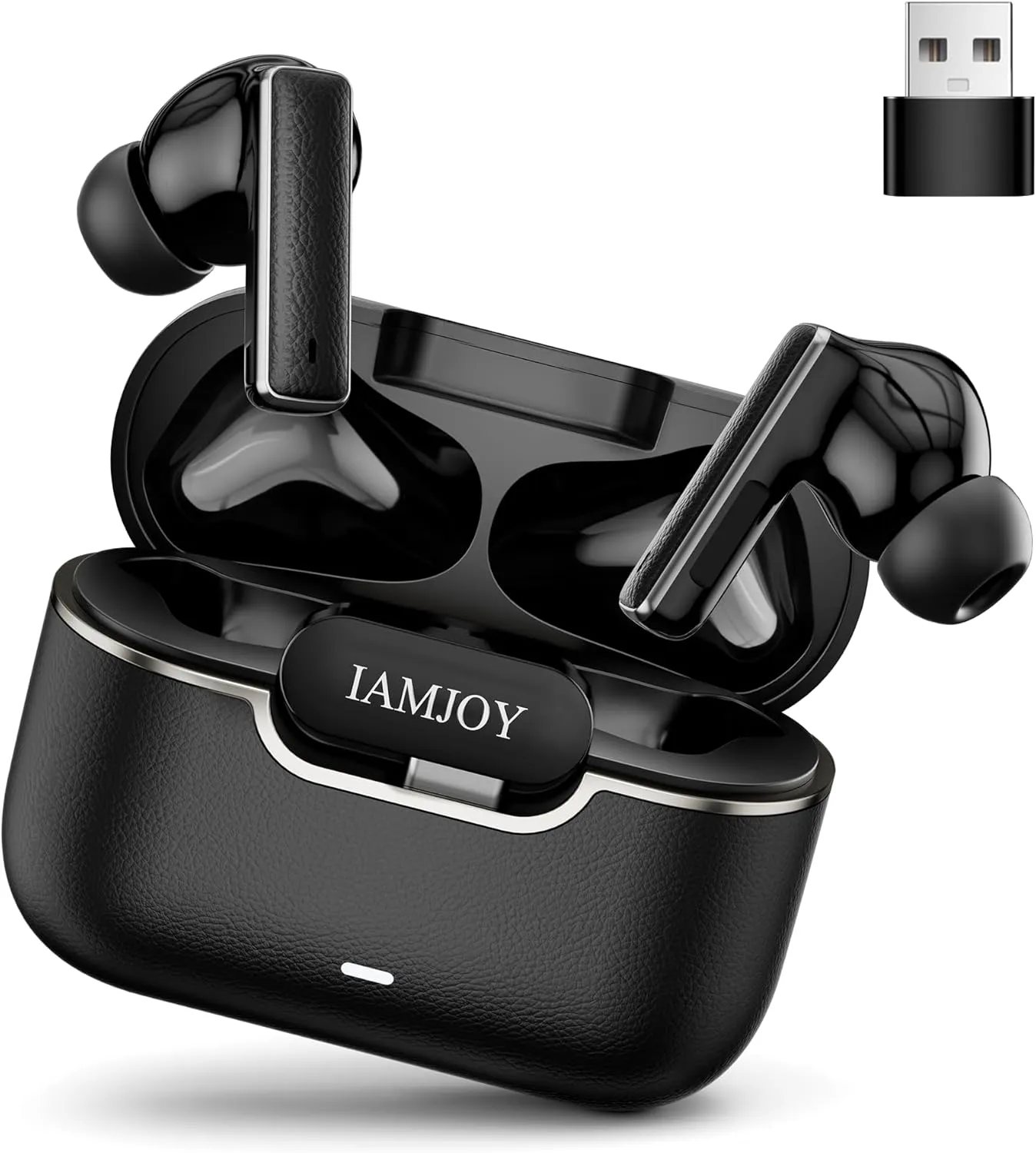 IAMJOY Gaming Earbuds, 20ms Low Latency, Active Noise Cancelling with 6 Mic, 2.4GHz & Bluetooth, 35 Play Time, Wireless Earbuds Compatible with Meta Quest 3/2, PS5/4, Steam Deck, VR, Switch, PC