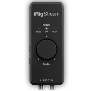 IK Multimedia iRig Stream Ultracompact 2x2 Audio Interface for Computers, Smartphones, and Tablets