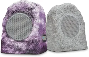 ION Audio Glow Rocker Pair  Rechargeable Outdoor Bluetooth-Enabled Speakers with Stereo-Link