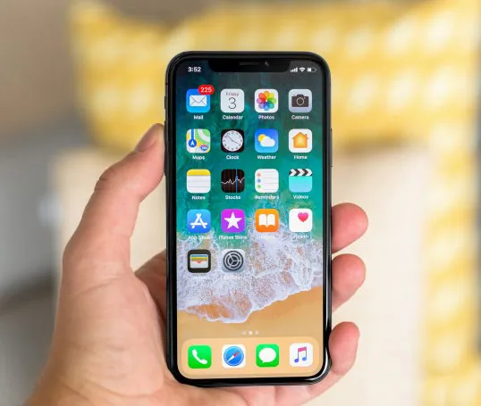 IPhone x Spy Camera con lente superiore perforata, schermo nero video, nero 256G Mega Storage