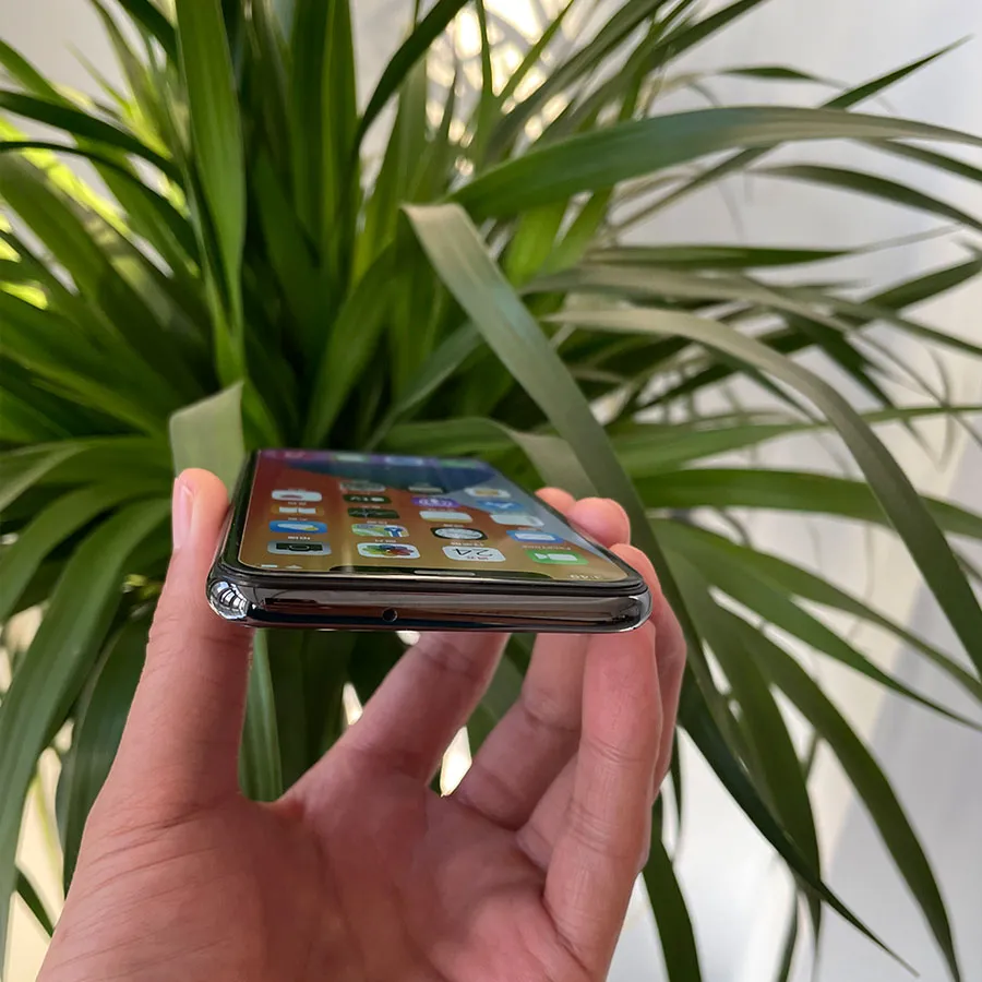 IPhone x Spy Camera con lente superiore perforata, schermo nero video, nero 256G Mega Storage