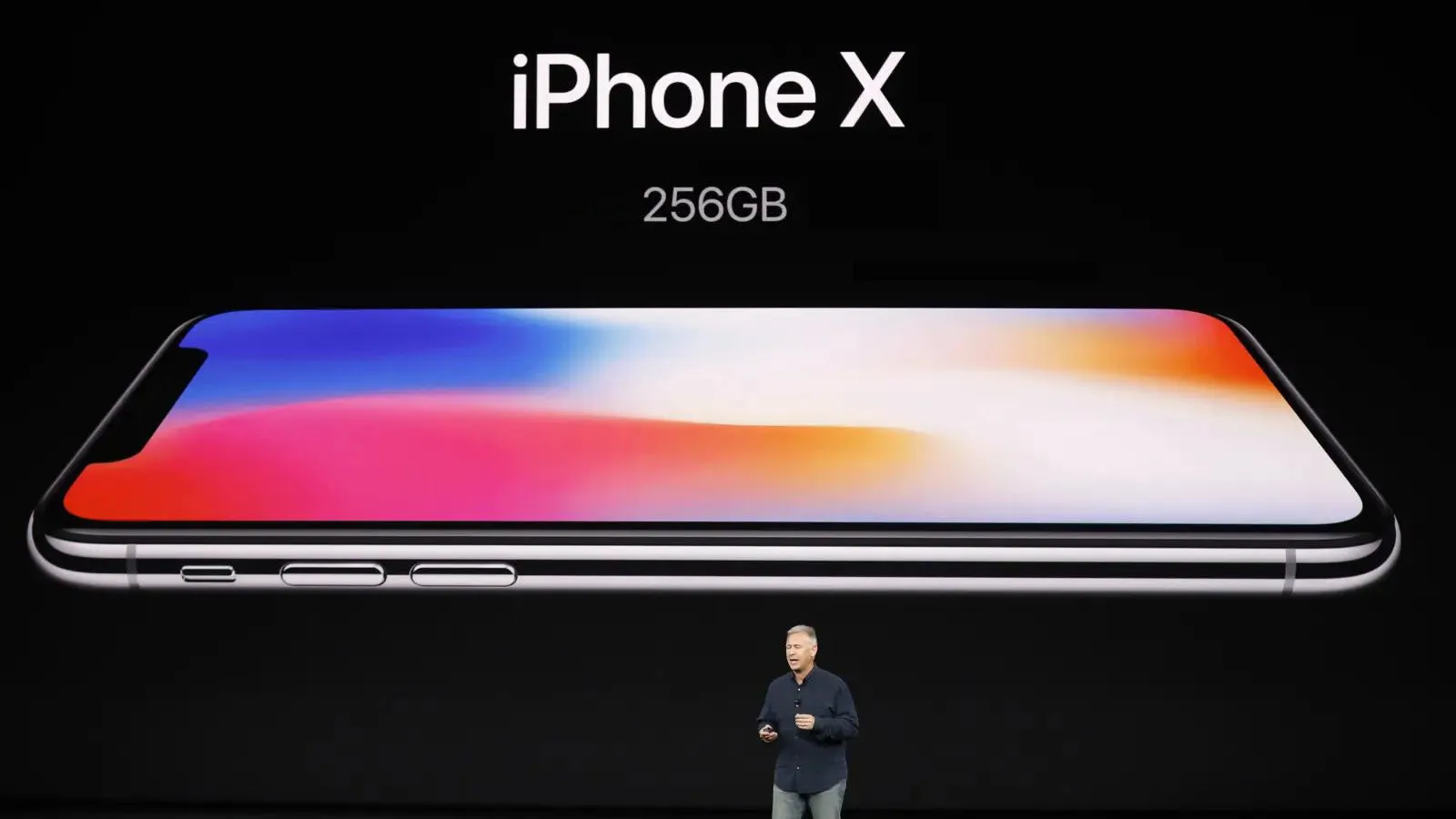 IPhone x Spy Camera con lente superiore perforata, schermo nero video, nero 256G Mega Storage