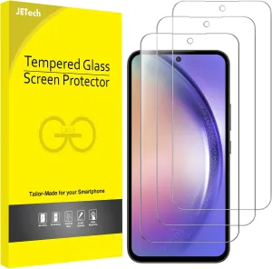 JETech Screen Protector for Samsung Galaxy A54 5G 6.4-Inch, 9H Tempered Glass Film, Anti-Scratch, HD Clear, 3-Pack