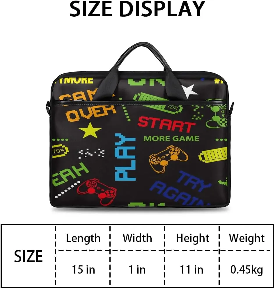 Laptop Bag for Women Men, 15.6 inch Messenger Shoulder Bags, Water Resistant Computer Bag Sleeve