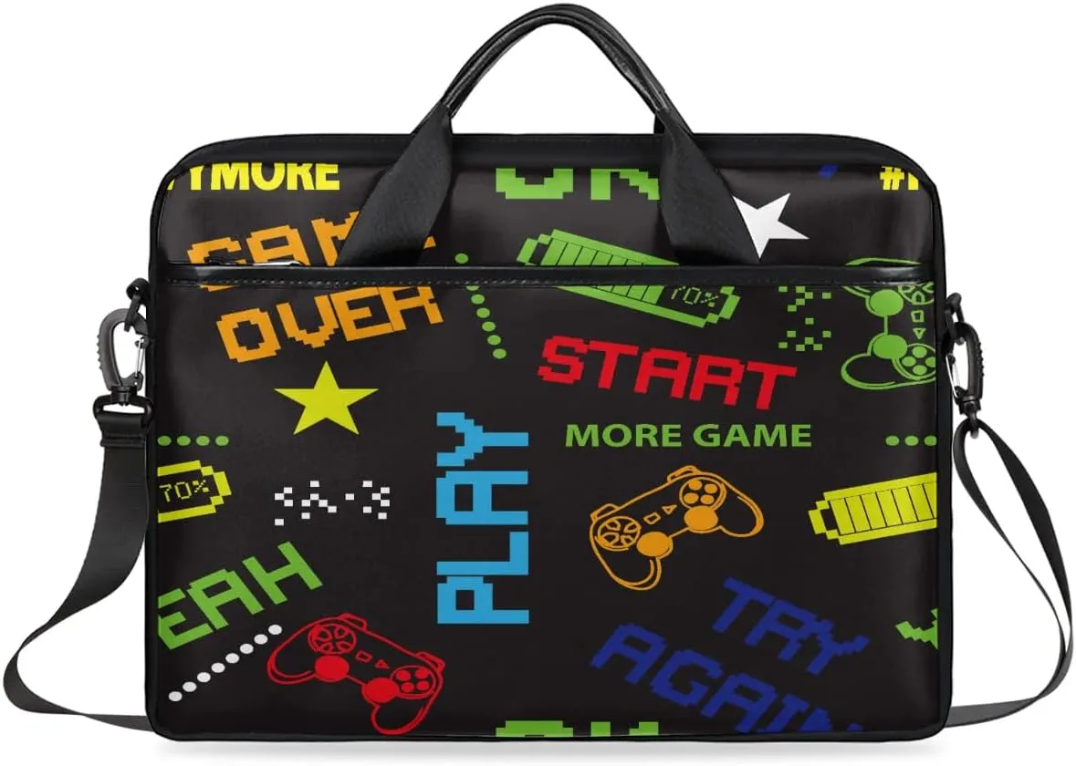 Laptop Bag for Women Men, 15.6 inch Messenger Shoulder Bags, Water Resistant Computer Bag Sleeve