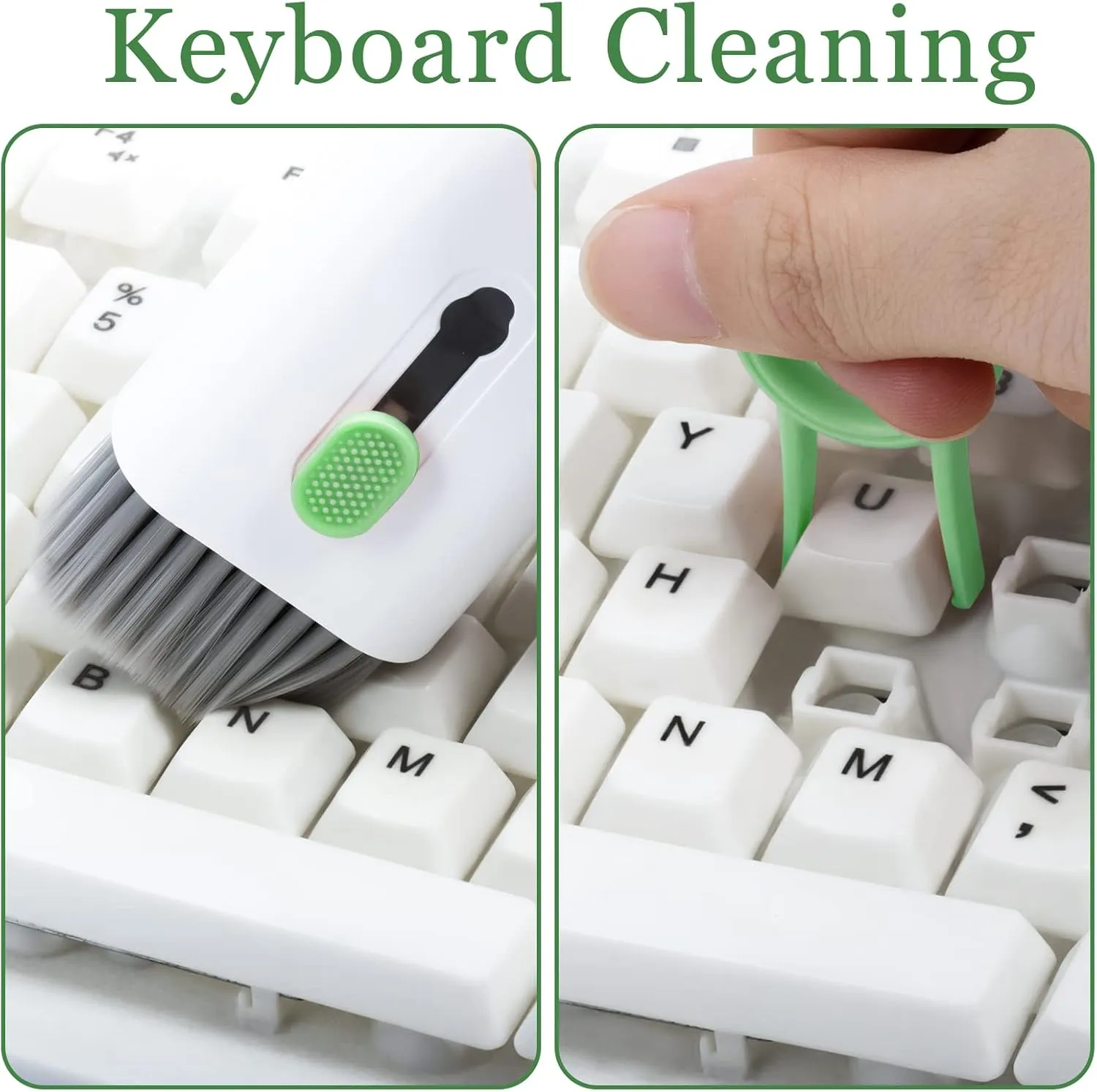 Laptop Screen Keyboard Earbud Cleaner Kit for Airpods Pro MacBook iPad iPhone iPod, walrfid Multi-Function Cleaning Pen Brush Tool Key Remover for PC Monitor TV Phone Computer Headphone