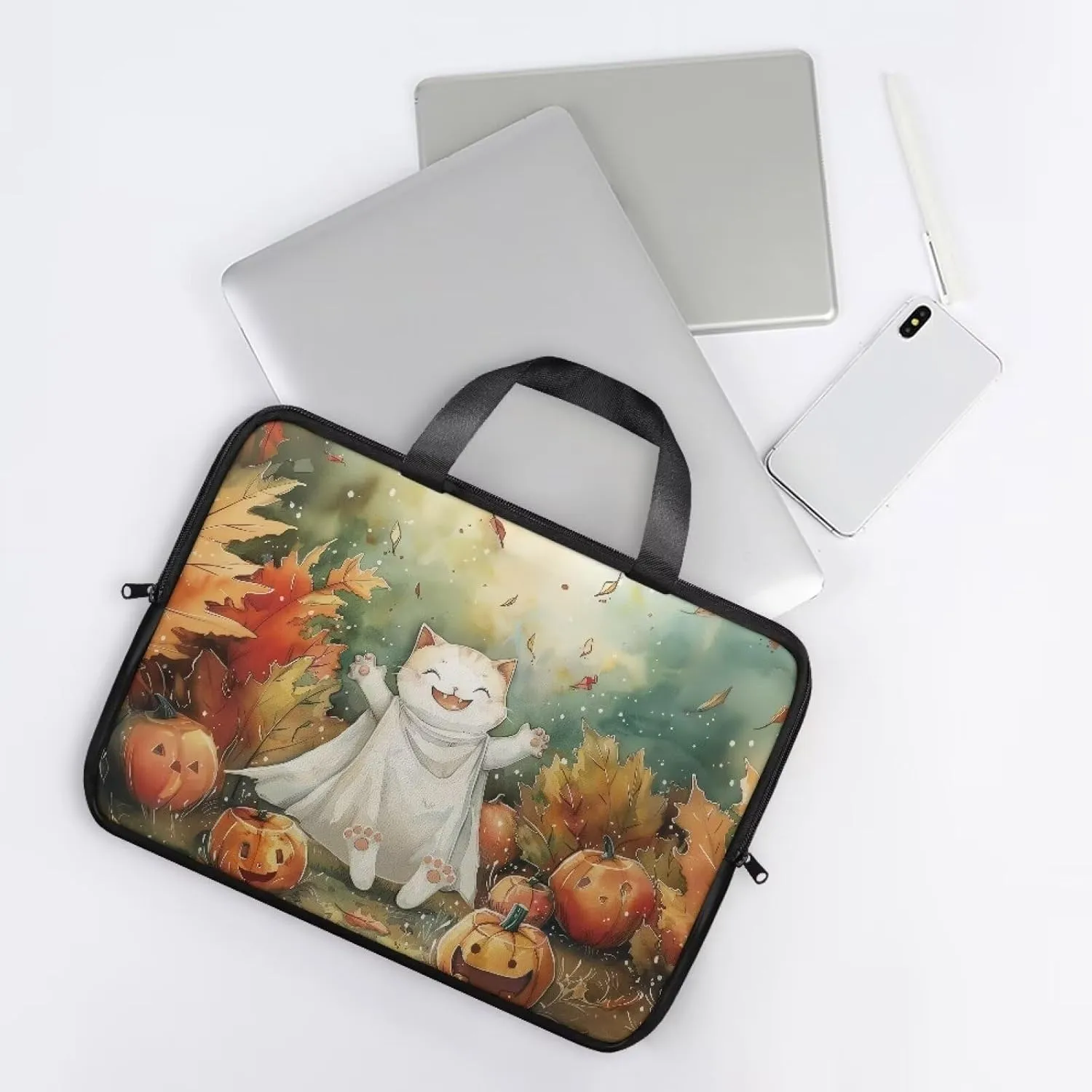 Laptop Sleeve Case Travel Laptop Bag with Handle Shockproof Carrying Briefcase Fashion Print Tablet Bag