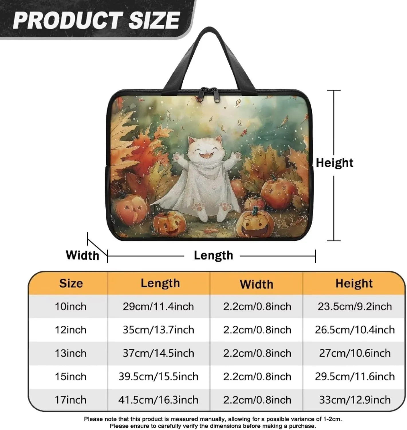Laptop Sleeve Case Travel Laptop Bag with Handle Shockproof Carrying Briefcase Fashion Print Tablet Bag