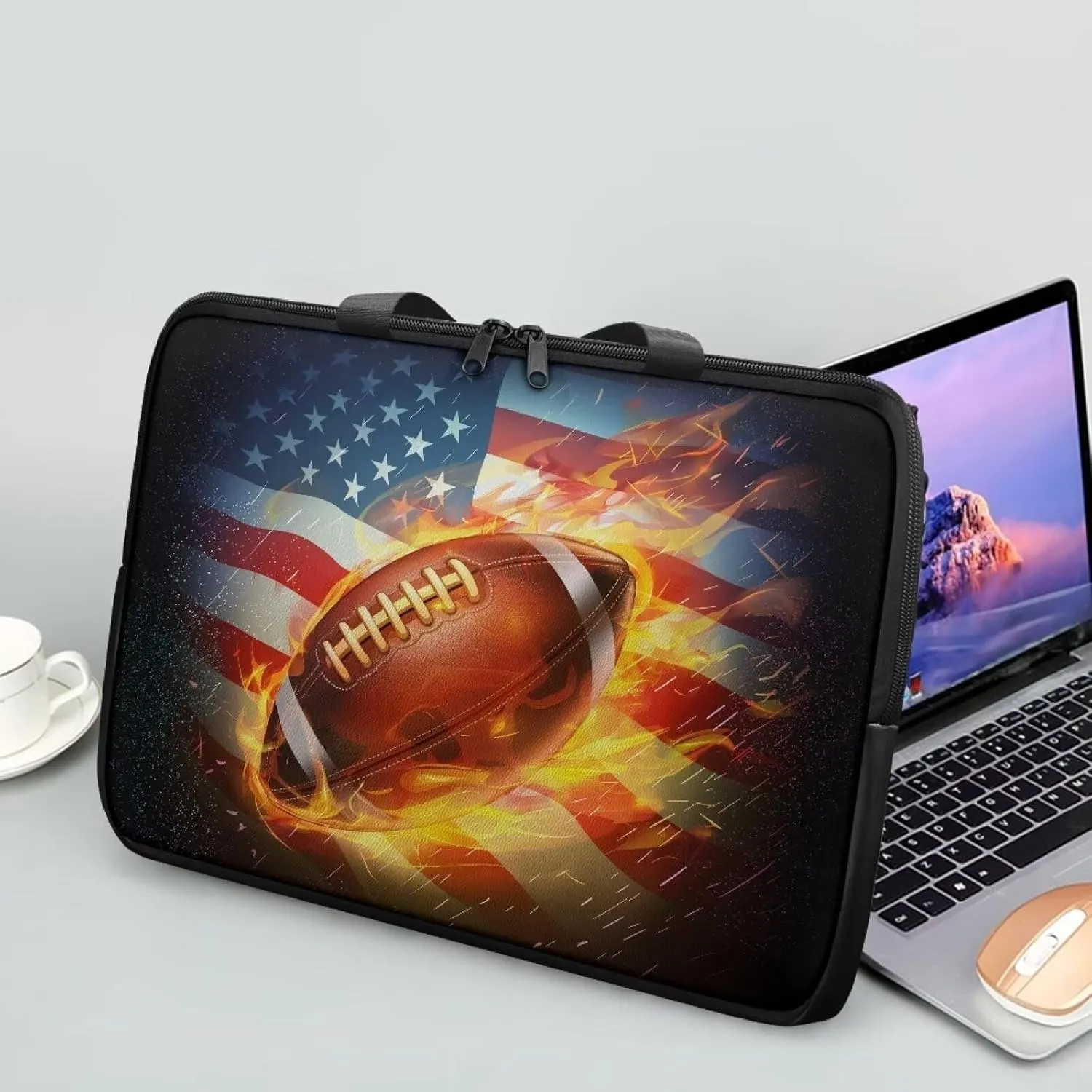 Laptop Sleeve Case Travel Laptop Bag with Handle Shockproof Carrying Briefcase Large Capacity Tablet Bag