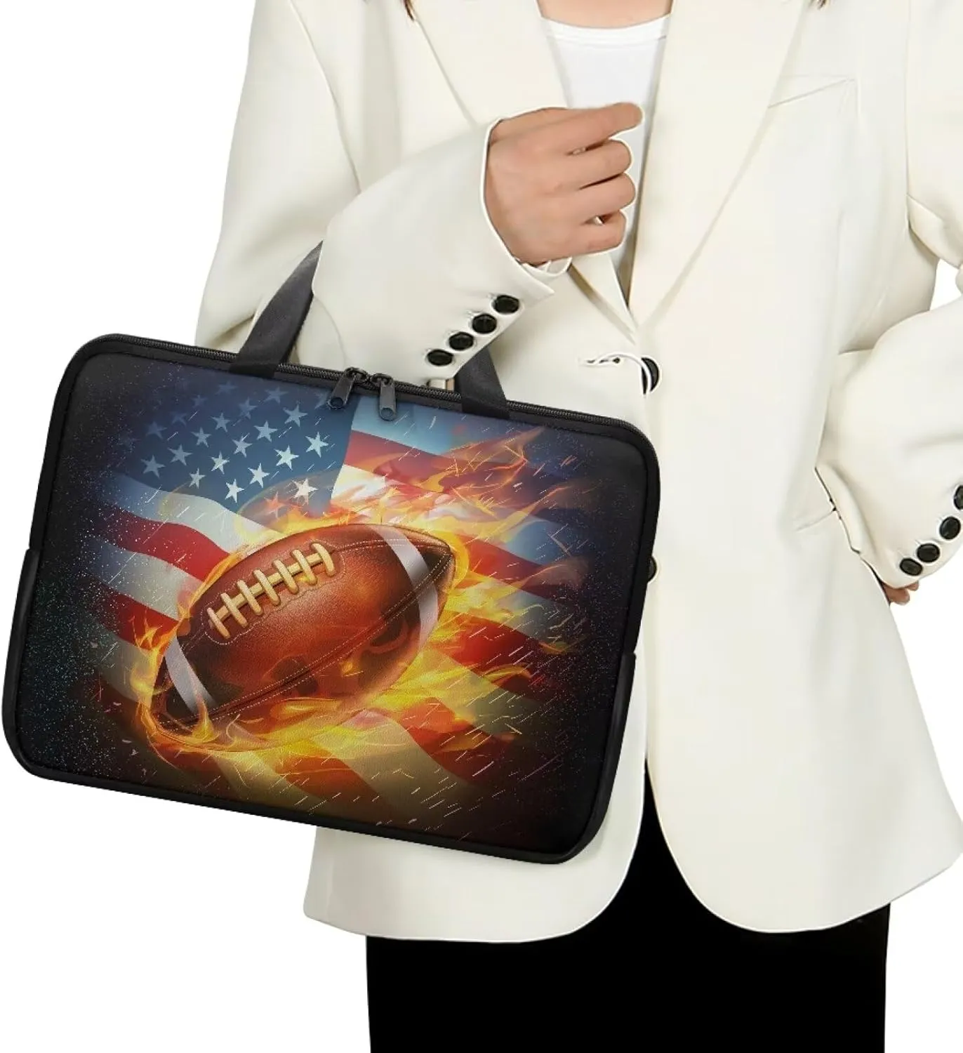 Laptop Sleeve Case Travel Laptop Bag with Handle Shockproof Carrying Briefcase Large Capacity Tablet Bag