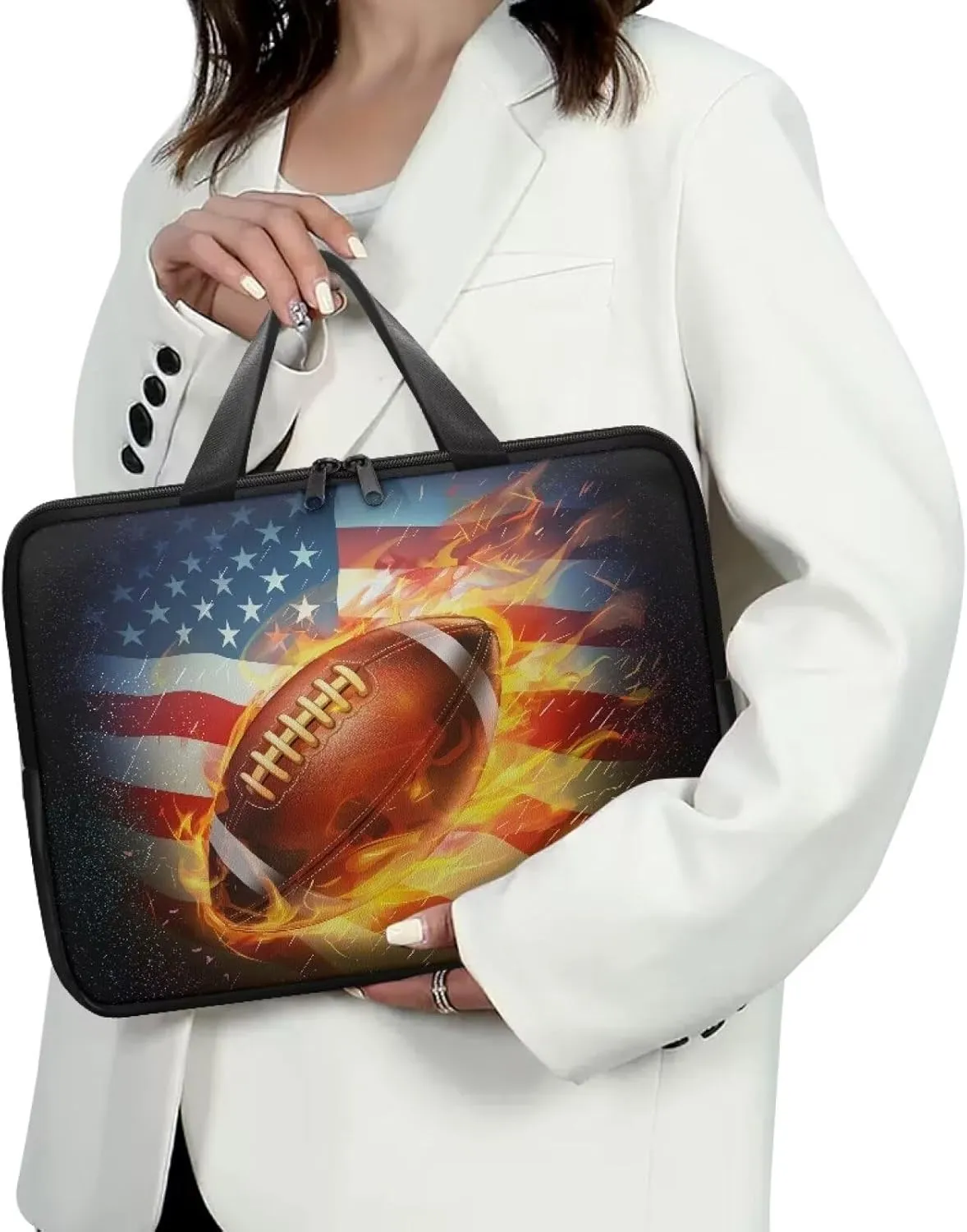 Laptop Sleeve Case Travel Laptop Bag with Handle Shockproof Carrying Briefcase Large Capacity Tablet Bag