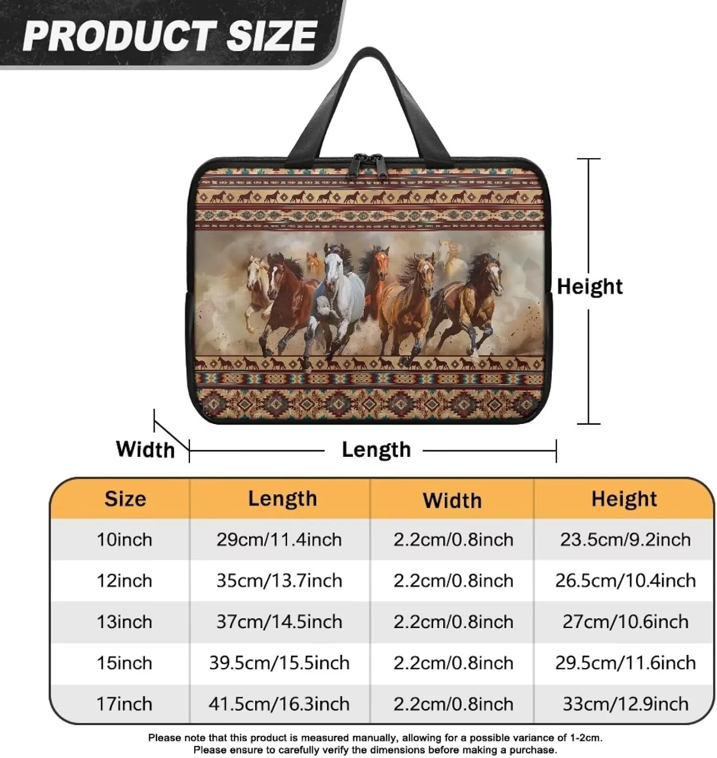 Laptop Sleeve Case Travel Laptop Bag with Handle Shockproof Carrying Briefcase Large Capacity Tablet Bag