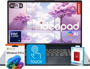 Lenovo IdeaPad Premium Series Laptop  15.6 FHD Touchscreen  Intel Core i5 10-Core Processor  24GB RAM  1.5TB SSD (1TB PCIe SSD withHP P500 512GB Portable SSD)  Copilot & AI Ready  Windows 11 Pro