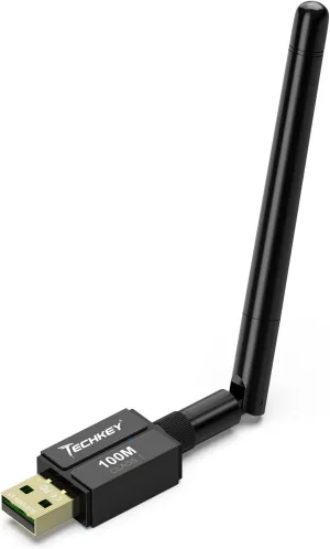 Long Range USB Bluetooth 5.3 Adapter for Desktop PC - 328FT Wireless Transfer for Mouse, Keyboard, Headphones - Win11/10/8.1 Support
