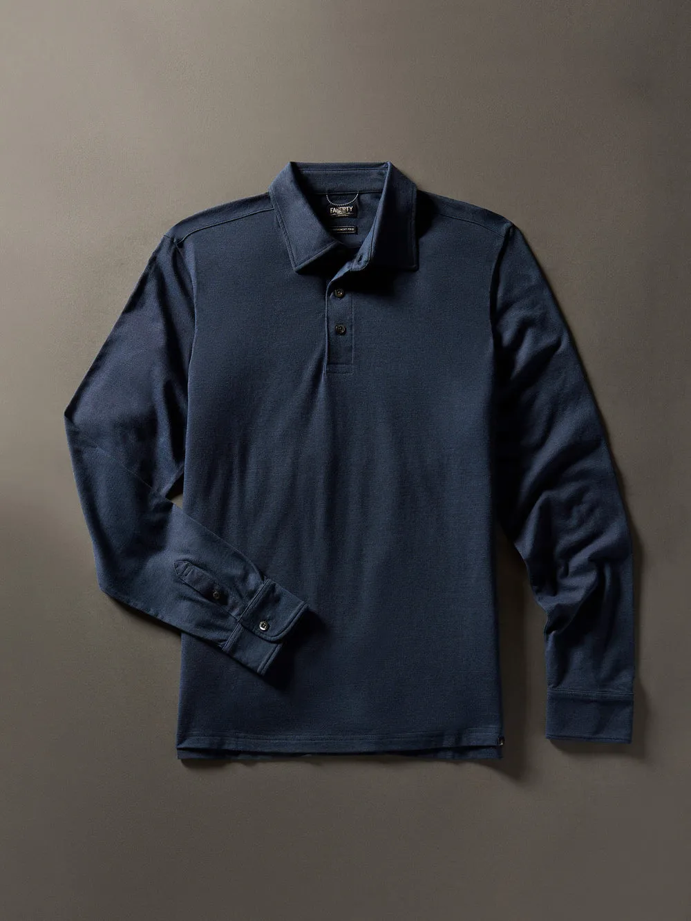 Long Sleeve Movement Pique Polo