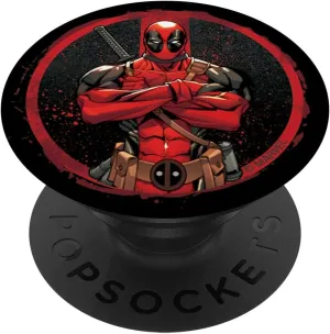 Marvel Deadpool Wade Wilson Icon PopSockets PopGrip: Swappable Grip for Phones & Tablets