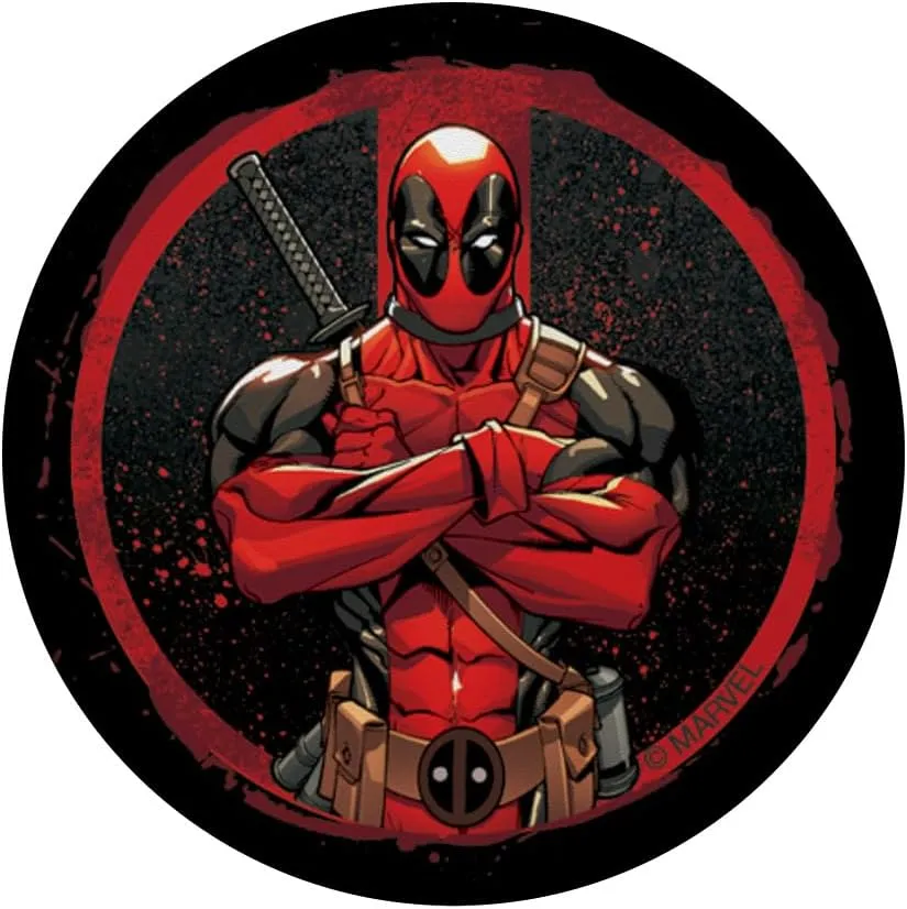 Marvel Deadpool Wade Wilson Icon PopSockets PopGrip: Swappable Grip for Phones & Tablets
