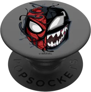 Marvel Spider-Man Venom Split Face PopSockets PopGrip: Swappable Grip for Phones & Tablets