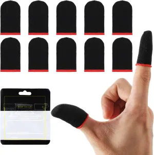 Mobile Phone Gaming Sleeves, Anti-Sweat Extremely Thin Gamer Thumb Sleeves, Superconducting Fiber Finger Covers, Smooth Operation Finger Protectors, Suitable for All Touch Screen Devices
