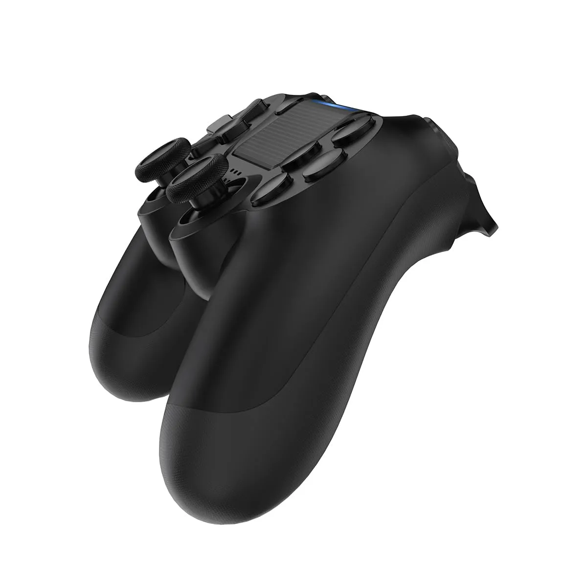 MOOGOLE Wireless Controller Compatible with PS4, with Vibration Feedback/Motion Sensing/Touchpad/Light Bar/Speaker/3.5mm Headphone Jack/Share (Black)