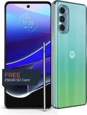 Motorola Moto G Stylus 5G ,all carriers| 2022 | Made for US 8/256GB | 50MP Camera | Seafoam Green