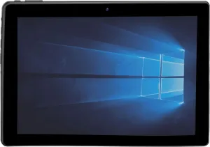 Naxa NID-1080 2-in-1 Detachable Core Windows 11 Tablet with 10.1 IPS Screen and Headphones Combo, 2.8Ghz Dual Core Processor, 4GB Ram, 64GB Storage, 2MP Front & Rear Cameras, Speaker, and Mic, Black