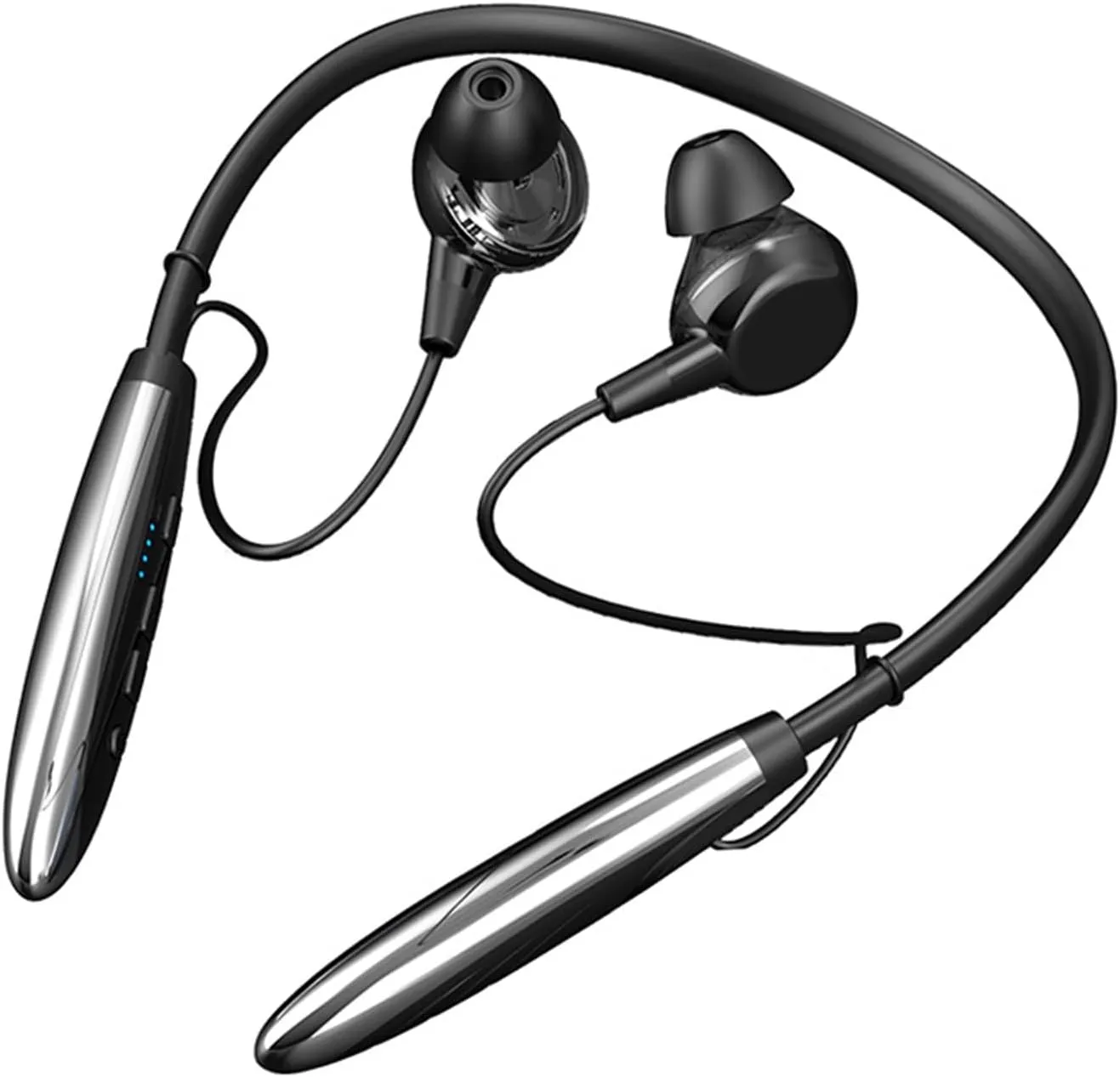 Neckband Bluetooth Headphones Earphone 100H in-Ear Earbuds Long Battery Life Magnetic Neckband Wired Bluetooth for Sport Waterproof Headphones Workout Running Wireless Around Neck Earbuds