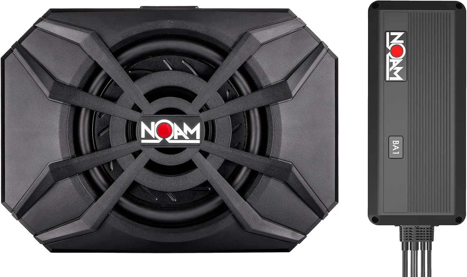 NOAM NUTV4-S Quad - Marine Bluetooth ATV/Golf Cart/UTV Speakers Stereo System | Two amplifiers - Four Channels Amplifier and Mono Amplifier | Four Tower Speakers | NSUB.2 Subwoofer