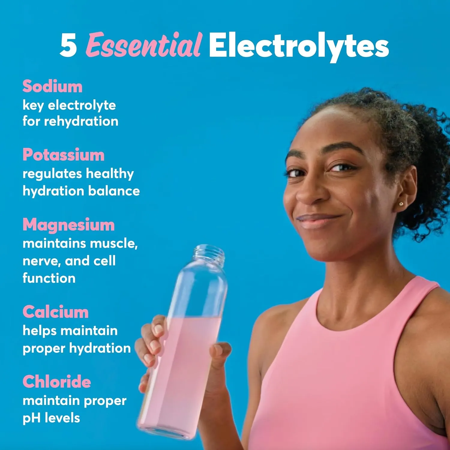 Nuun Sport Electrolyte Tablets for Proactive Hydration, Strawberry Lemonade, 8 Pack (80 Servings)