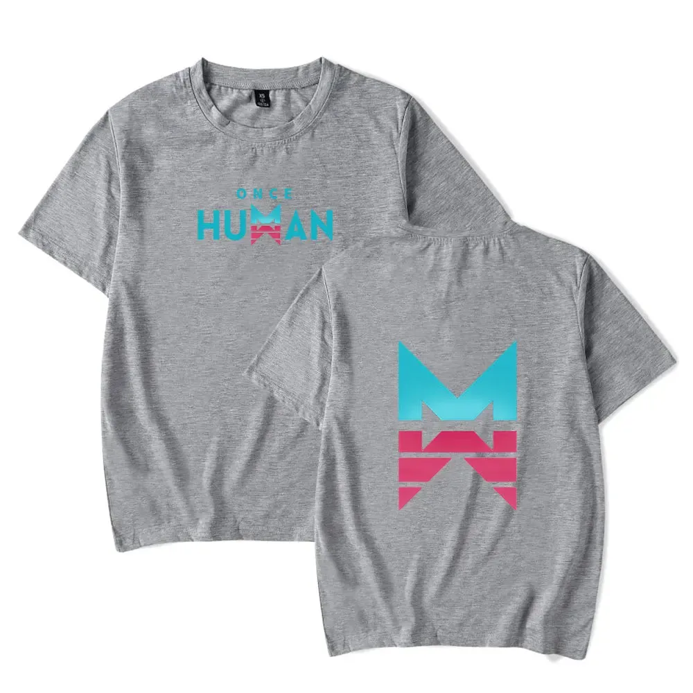 Once Human  merch cosplay game  T-Shirt Merch Men Short Sleeve Women Funny Tee Unisex Tops