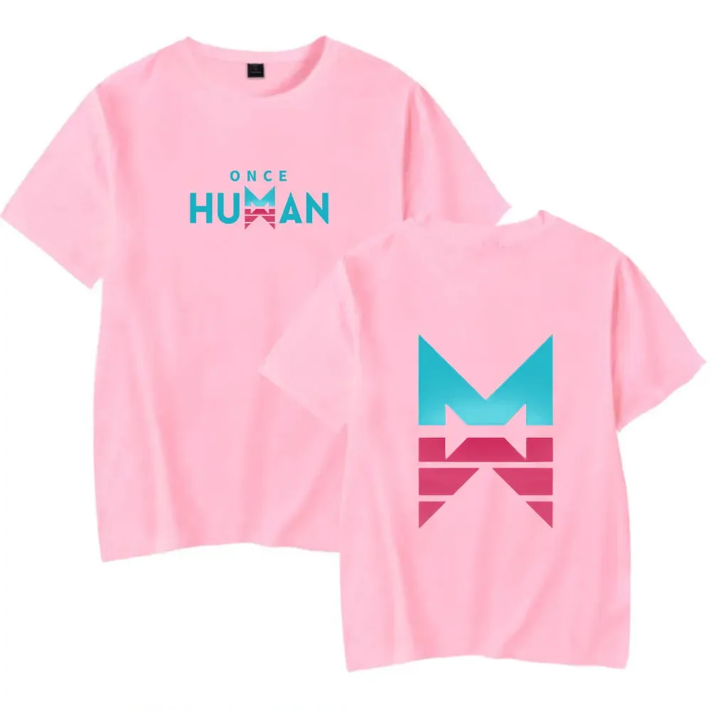 Once Human  merch cosplay game  T-Shirt Merch Men Short Sleeve Women Funny Tee Unisex Tops