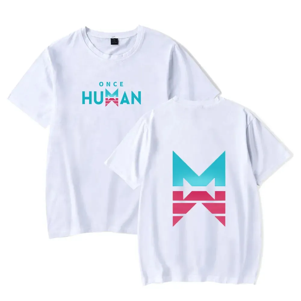 Once Human  merch cosplay game  T-Shirt Merch Men Short Sleeve Women Funny Tee Unisex Tops