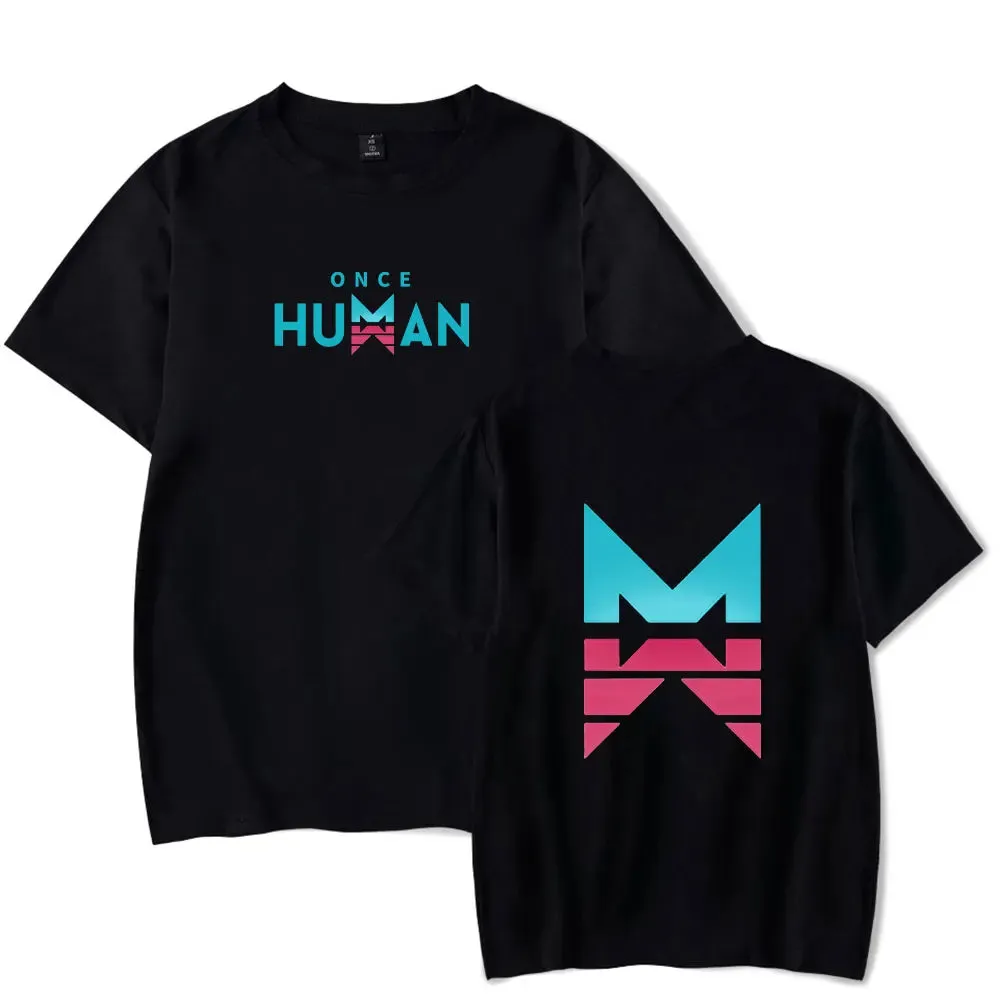 Once Human  merch cosplay game  T-Shirt Merch Men Short Sleeve Women Funny Tee Unisex Tops