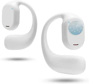 Open Ear Headphones VG332, Air Conduction Headphones Bluetooth 5.3 Touch Control Wireless Earbuds, Up to 16 Hours Playtime Earphones with Dual 16.2mm Dynamic Drivers