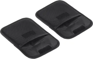 PATIKIL 120x120mm Lens Filter Case, 2Pcs Camera Filter Case Portable Lens Filter Pouch Photography Fit Camera Bag Coat Pocket Drone, Black
