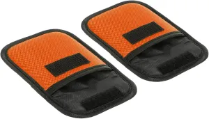 PATIKIL 2 Pcs Lens Filter Case, Camera Filter Case Portable Lens Filter Pouch Photography Fit Camera Bag Coat Pocket Drone for 25mm-58mm, Orange