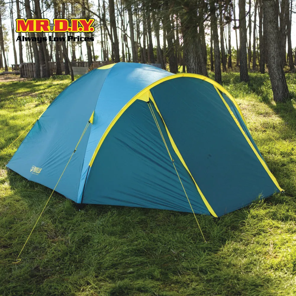 PAVILLO Active Ridge 4 Person Outdoor Camping Hiking Water Resistant Tent (2.10m x 2.40m x 1.30m)