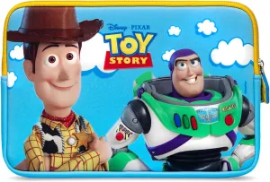 Pebble Gear Toy Story 4 Carry Sleeve - Universal Neoprene Kids carrry Bag in Pixar Toy Story 4-Design, for 7" Tablets (Fire 7 Kids Edition, Fire HD 8 case), Durable Zip, Woody and Buzz Lightyear