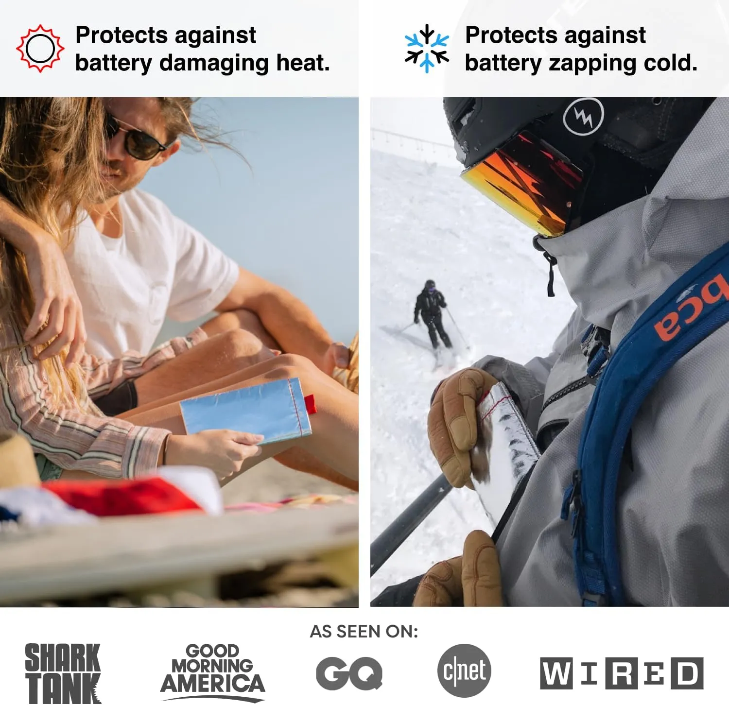 PHOOZY Thermal Phone Case - Apollo Series : Cell Phone Pouch Prevents Overheating from Sun Exposure, Extends Battery Life, Provides Drop Protection and Floats in Water (Large-Silver)