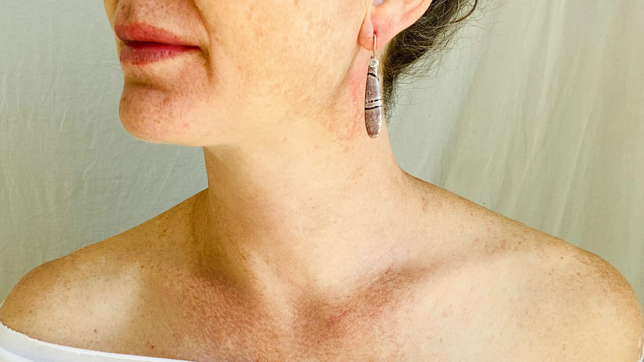 Picasso Jasper Earrings. Sterling Silver. 0412