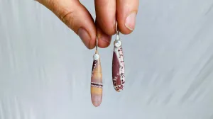 Picasso Jasper Earrings. Sterling Silver. 0412