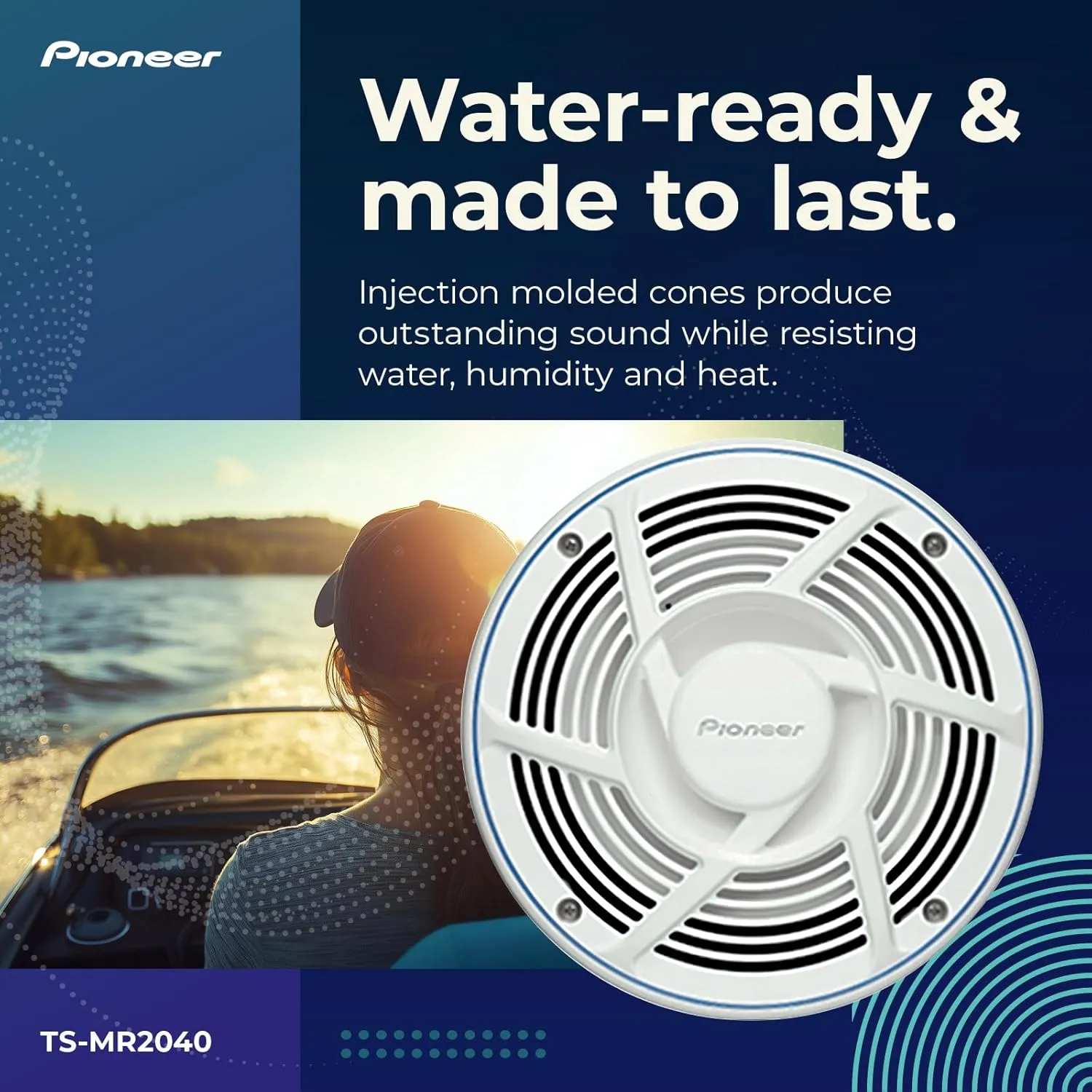 Pioneer TS-MR2040 8 Inch Marine Speaker