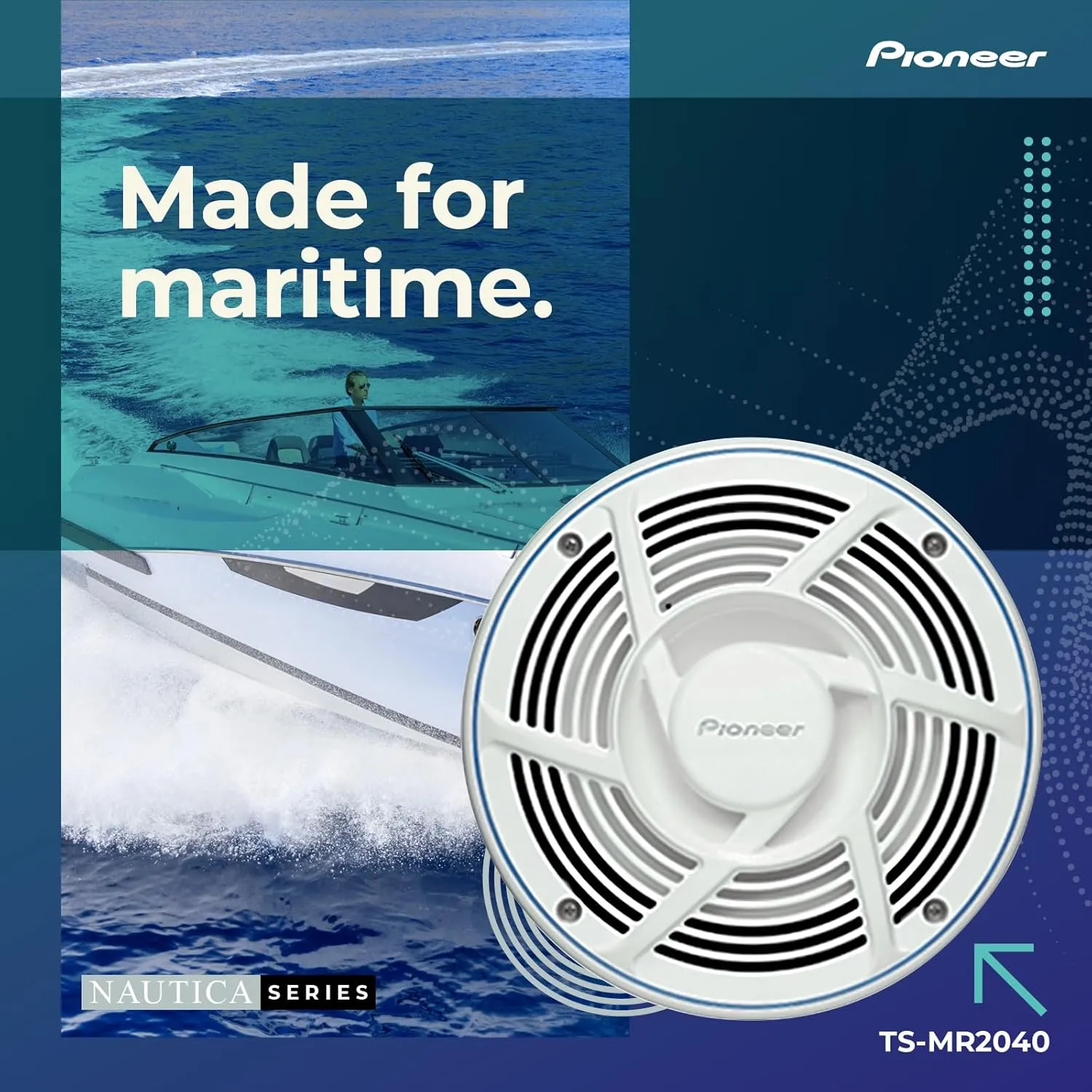 Pioneer TS-MR2040 8 Inch Marine Speaker