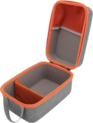 POCREATION Hard Travel Case for Player 3, Shockproof Carry Bag with Hand Strap, Long Lasting Grey EVA Cover, Holds Up to 36 Cards, for Kids Music Speaker