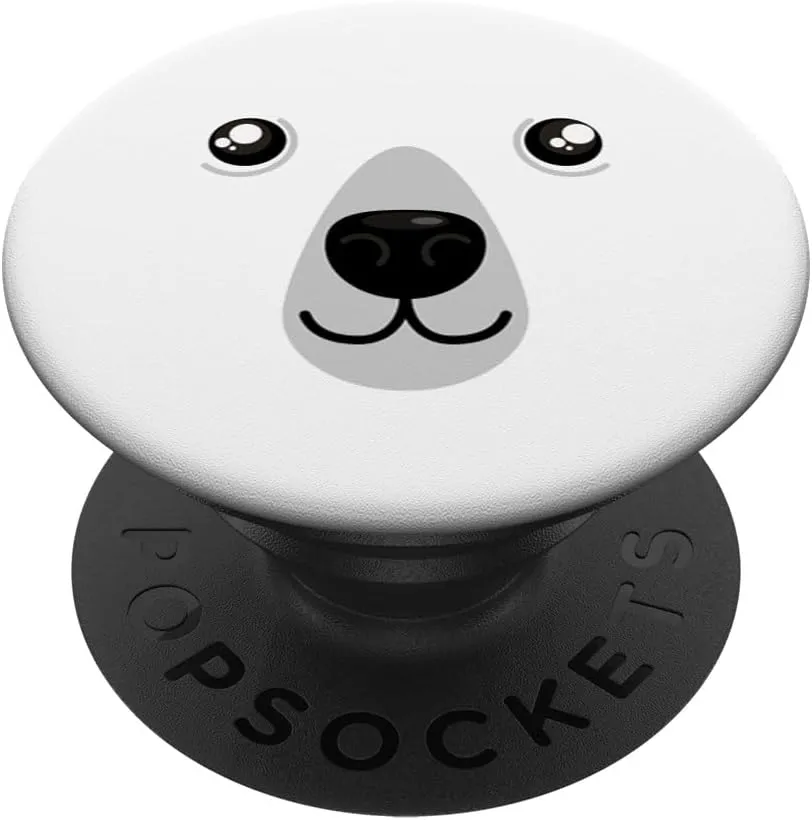 Polar Bear PopSockets PopGrip: Swappable Grip for Phones & Tablets PopSockets Adhesive PopGrip