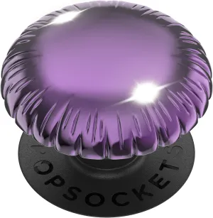 PopSockets: PopGrip with Swappable Top for Phones and Tablets - Metallic Balloon Purple