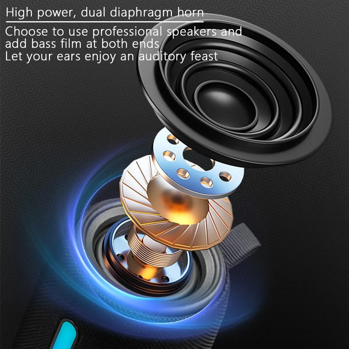 Portable Bluetooth Speaker: IPX6 Waterproof,High Volume,Dual Speakers,10M Play,10W Powerful,USB/TF,LEDlights,TWS for Play,Outdoor/Travel/Camping/Riding/Saudi/Arabia/Family/Party/Celebration